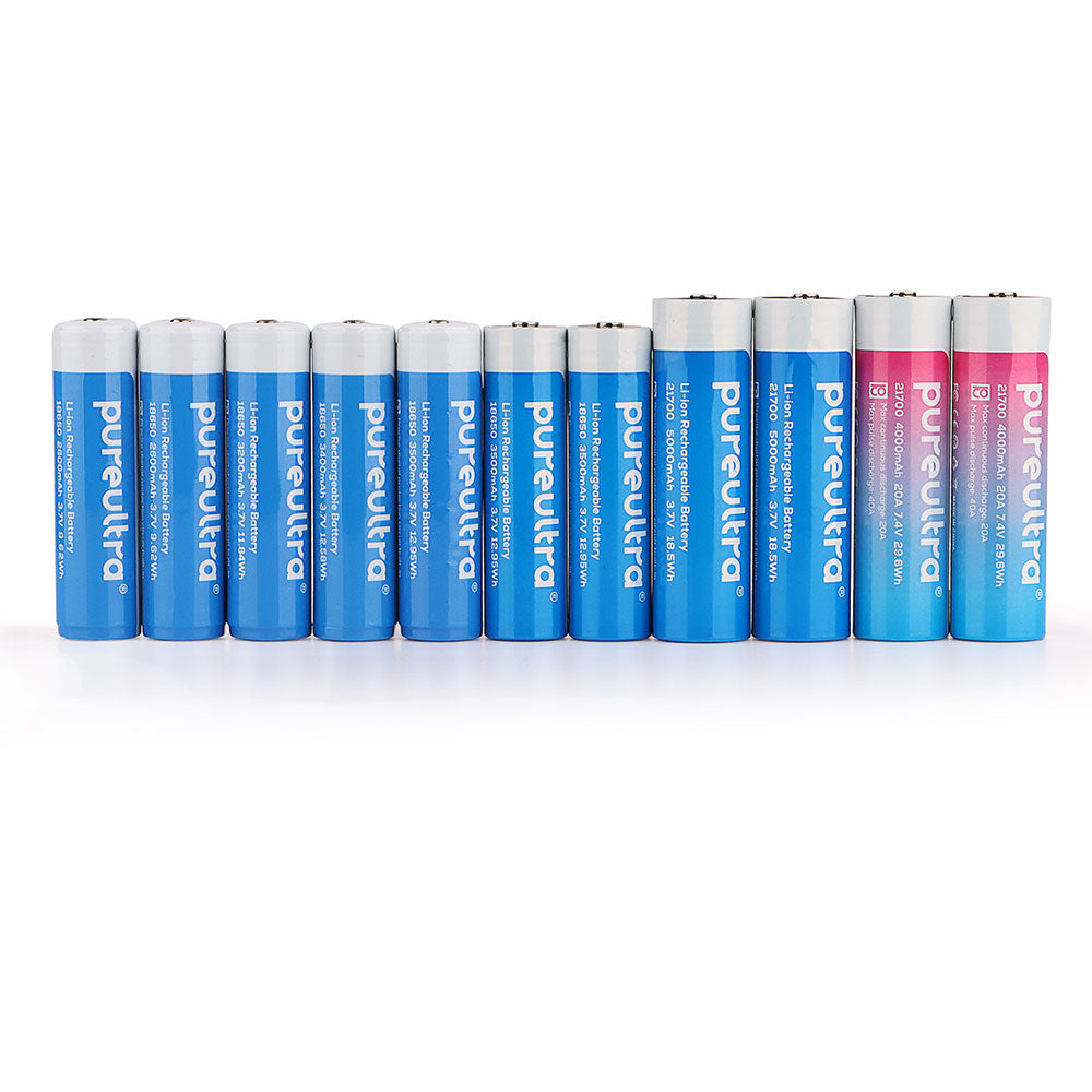 PureUltra 18650 3400mAh 3.7V with PCB Lithium-ion Rechargeable Battery