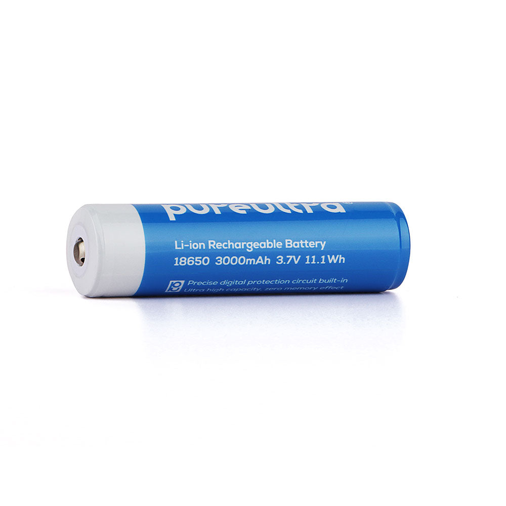 PureUltra 18650 3000mAh 3.7V with PCB Lithium-ion Rechargeable Battery