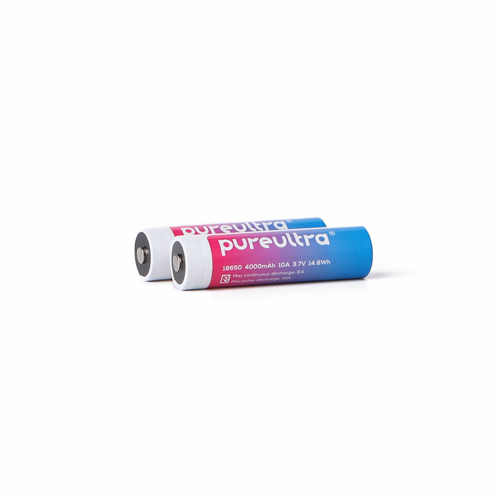 PureUltra High drain IMR18650 4000mAh 3.7V with PCB Lithium-ion Rechargeable Battery