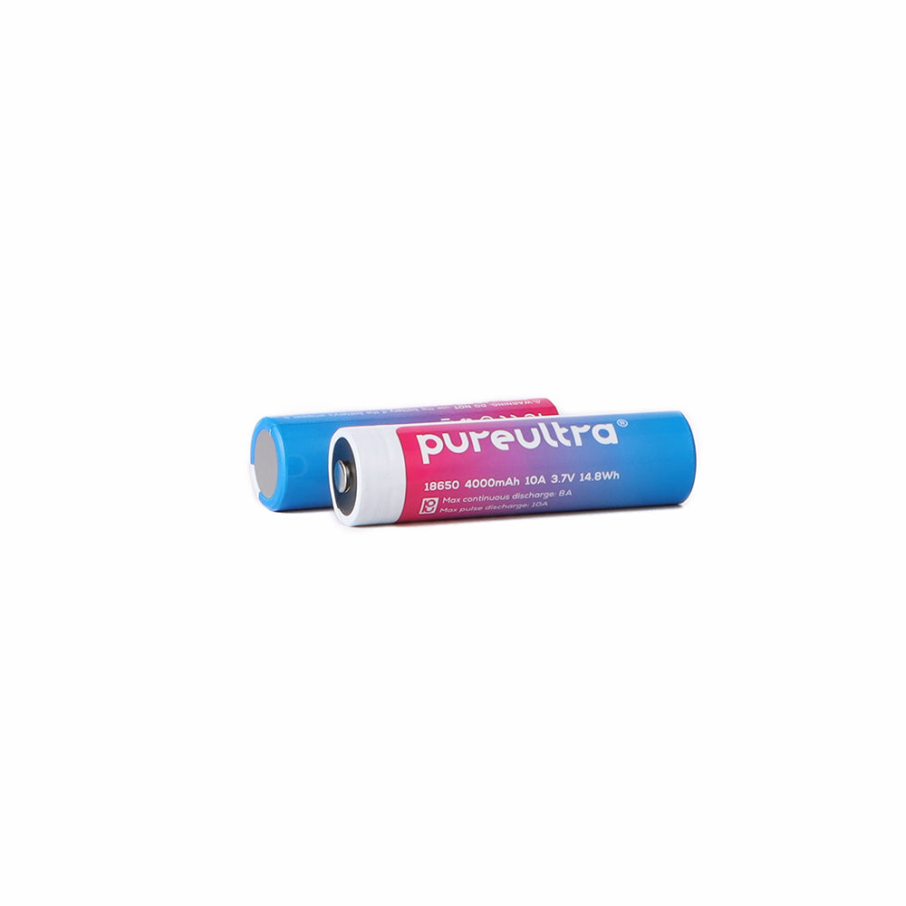 PureUltra High drain IMR18650 4000mAh 3.7V with PCB Lithium-ion Rechargeable Battery