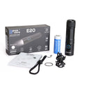 Pureultra 2000Lumens E20 EDC Flashlight Kit